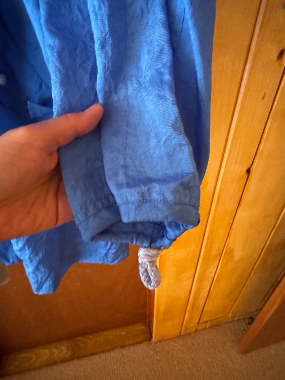 INCREDIBLE Issey Miyake Vintage Blue Mesh Rain Jacket - Picture 8 of 12